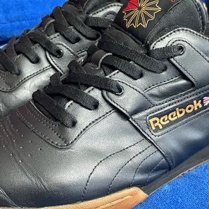 Reebok Men’s Classic 1Y3501 Black Running Shoes Lace Up Low Top Size 12
